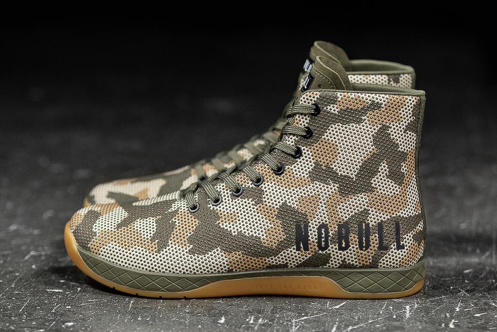 NOBULL High-Top Woodland Superfabric Uzun Spor Ayakkabı Erkek - Camo - Turkiye (HGS-849176)